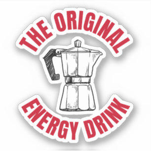 Originele energie Drink – koffie Sticker