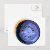 Originele Frisbee Pie Tin Pop-Art Briefkaart (Voorkant / Achterkant)