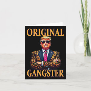 Originele Gangster Funny Trump Stijlvolle Pop Art Kaart