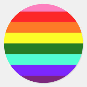 Originele Gay Pride vlag Ronde Sticker