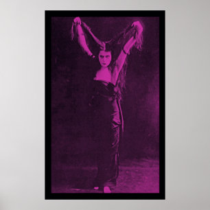 Originele Gothic Girl Theda Bara Poster