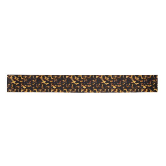 Originele Goud en Bruin Tortoiseshell Naadloze Rep Lint (Voorkant)