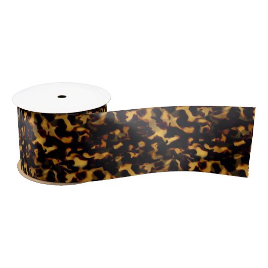 Originele Goud en Bruin Tortoiseshell Naadloze Rep Lint (Spoel)