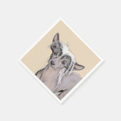 Originele honkloze schilderkunst van Chinese maffi Servetten (Hoek)