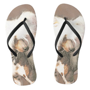 Originele honkloze schilderkunst van Chinese maffi Teenslippers