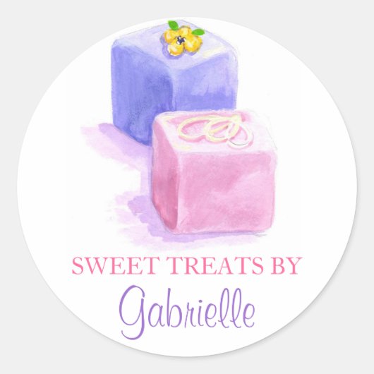 Originele illustratie Petit Fours stickers (Voorkant)