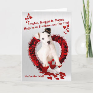 Originele Jack Russell Puppy - Snuggable Puppy Knu Feestdagen Kaart
