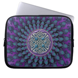 Originele, Keltische, fractale ontwerplaptophoes Laptop Sleeve