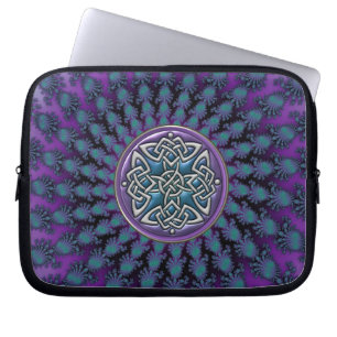 Originele, Keltische, fractale ontwerplaptophoes Laptop Sleeve