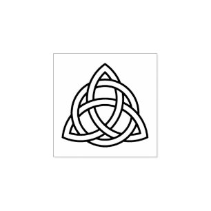 Originele Keltische Triquetra zonder zwart pictogr Rubberstempel