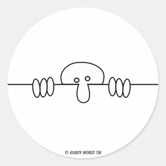 Originele Kilroy Sticker (Voorkant)