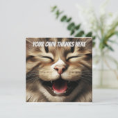 Originele Kitten Hartelijk dank, AI Creëer (Staand voorkant)