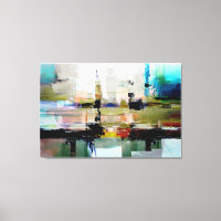Originele kleurrijke Abstracte kunst van Dushan