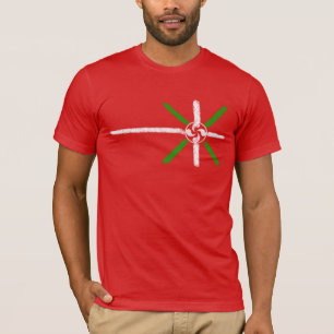 Originele krijt getrokken Ikurriña en Lauburu T-shirt