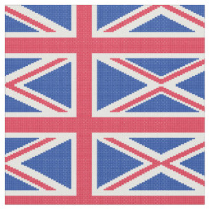 Originele kruisstitch Design Union Jack Stof