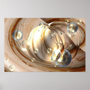 Originele Kunst - Abstracte Balls Print Poster