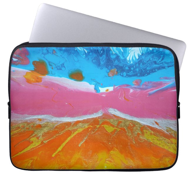 originele kunst Confluence Laptop Sleeve (Voorkant)
