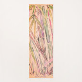 Originele Kunst Digitale Waterverf Bamboe Yoga Mat (Voorkant)