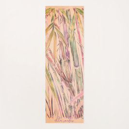 Originele Kunst Digitale Waterverf Bamboe Yoga Mat