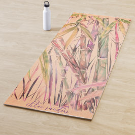 Originele Kunst Digitale Waterverf Bamboe Yoga Mat
