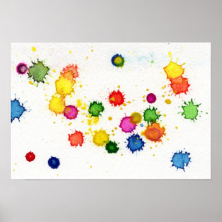Originele Kunst - Het regent verf van Maria Tzamtz Poster