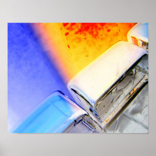 Originele kunst: "lichte geometrie: brandijs" poster