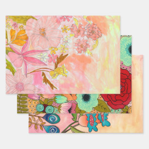 Originele Kunst Schilderijen Inpakken Collage Inpakpapier Vel