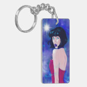 Originele Kunst Sleutelhanger (Voorkant Links)