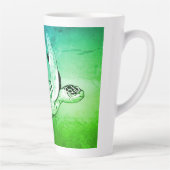Originele kunst van zeeschildpad-spiritualiteit latte mok (Rechts)