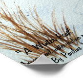 originele kunstschatten muis sneeuwscène poster (Hoek)