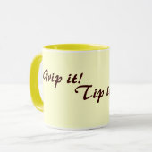 Originele leuke thee drink slogan mok (Voorkant links)