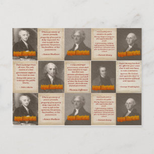 Originele Libertarians Post Card Briefkaart