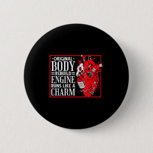 Originele lichaamsreconstructie-engine, openhartop ronde button 5,7 cm