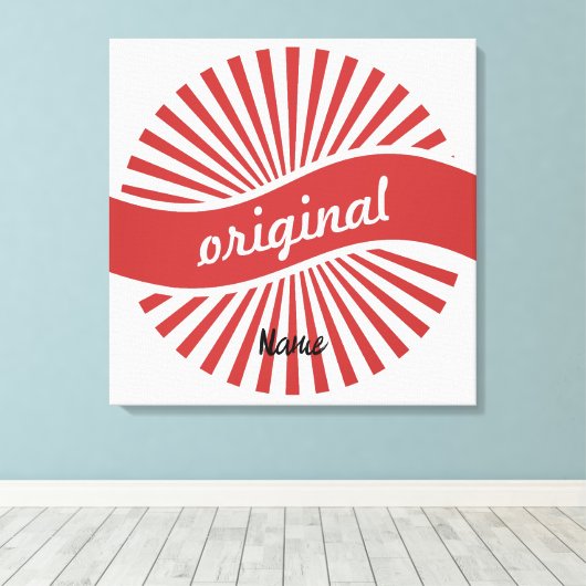 Originele Logo Thunder_Cove Canvas Afdruk (Insitu (Houten vloer))