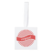 Originele Logo Thunder_Cove Kubus Ornament (Voorkant)