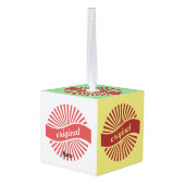 Originele Logo Thunder_Cove Kubus Ornament (Achter hoekig)