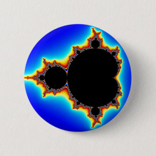 Originele Mandelbrot Set 03 - Fractal Ronde Button 5,7 Cm
