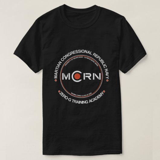 originele MCRN Mars marine Zero-G trainingsacademi T-shirt (Design voorkant)