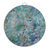 Originele moderne one of a kind Abstracte kunst on Dartbord (Voorkant)