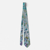 Originele moderne one of a kind Abstracte kunst on Stropdas (Achterkant)