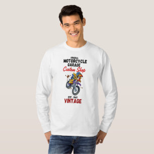 Originele Motorfiets Garage Custom Shop T-shirt