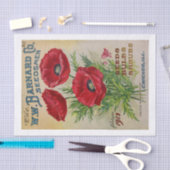 Originele (niet AI) 1913 Seed Catalog Hoesje Poppi Tissuepapier (Craft)