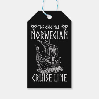 Originele Noorse cruiselijn - nostalgische reis Cadeaulabel