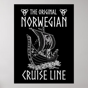 Originele Noorse cruiselijn - nostalgische reis Poster