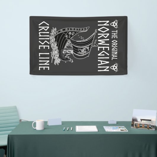 Originele Noorse cruiselijn - nostalgische reis Spandoek (Beurs)