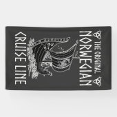 Originele Noorse cruiselijn - nostalgische reis Spandoek (Horizontaal)