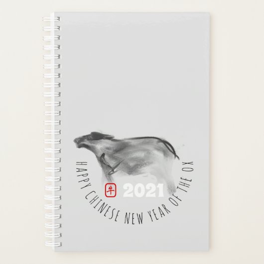 Originele OX Chinees Jaar Zodiac Pl. Planner (Voorkant)