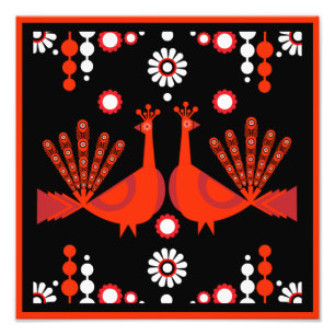 Originele Peacock Art Home Decor Foto Afdruk