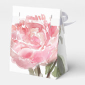 Originele Pioen waterverven 50e Verjaardag TOFB Bedankdoosjes (Achterkant)