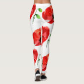 Originele Poppy waterverven Spring Leggings (Achterkant)